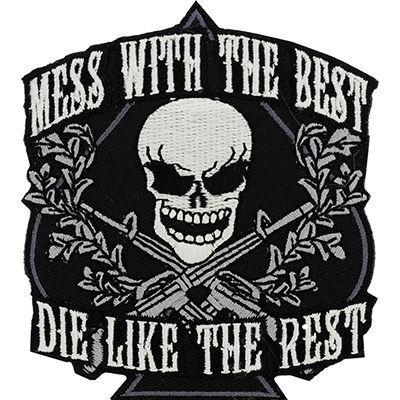 IRON ON BLACK MESS WITH THE BEST PATCH