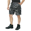 MENS BLACK CAMO BDU SHORTS