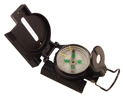 Black Military Style Marching Compass