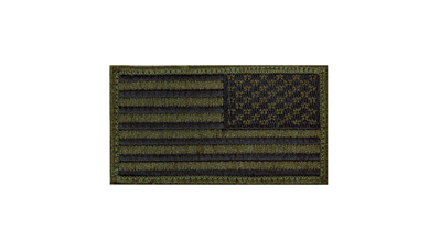 OD Reversed American Flag Patch - Velcro Back