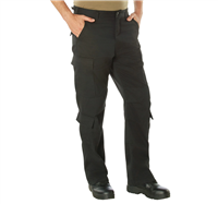 Vintage Paratrooper Cargo Fatigue Pants - Black