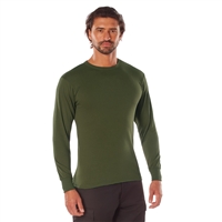 Long Sleeve Solid T-Shirt - Olive Drab