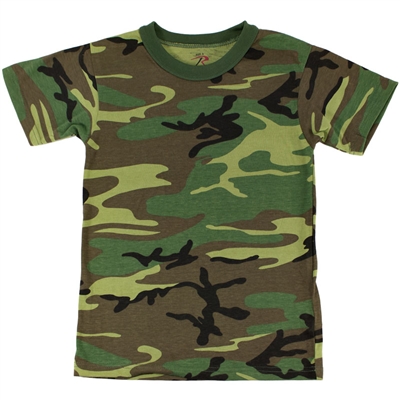 Kids Woodland Camo T-Shirt
