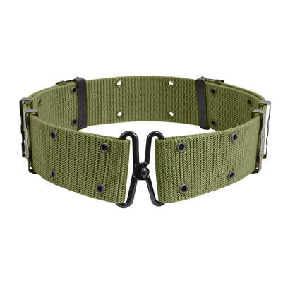 Olive Drab GI Style Pistol Belt With Metal Buckle