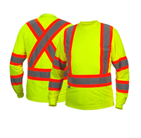 PYRAMEX HI-VIZ YELLOW LONG SLEEVE SHIRT