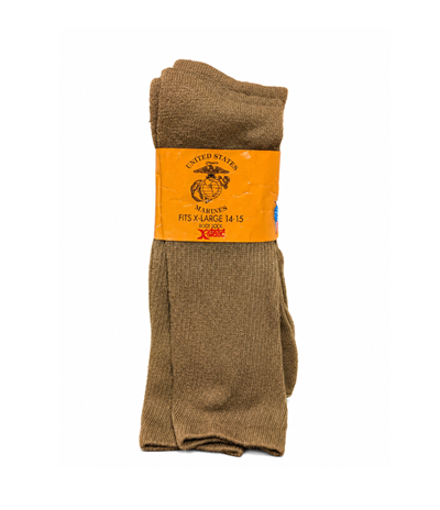 USMC Coyote Brown X-Static Boot Socks - 3pk