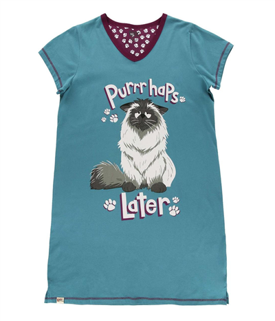 Purrrhaps Later Nightshirt