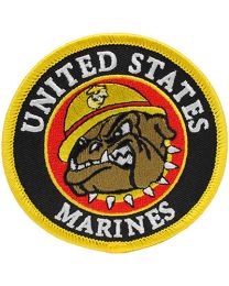 IRON ON US MARINES W/BULLDOG PATCH