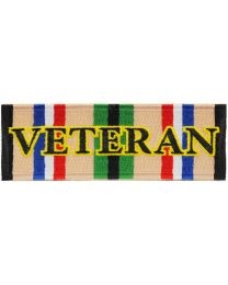 IRON ON DESERT STORM RIBBON VETERAN PATCH