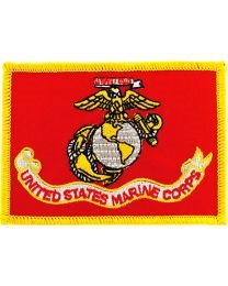IRON ON US MARINES FLAG PATCH