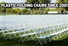 VOLUME DISCOUNTS Plastic Folding Chair - Cheap Plastic folding chairs, White Poly Samsonite Folding Chairs, lowest prices folding chairs