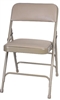 Free shipping  BeigeVinyl  Folding Chairs