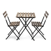French Bistro Wood Chair Table Set