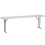 18 x 72" discount Seminar Plastic Folding Table, Plastic folding tables cheap price