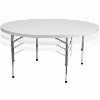 Adjustable  Wholesale Prices 60" Round Plastic Folding table, Wholesale Prices for Round Plastic Folding Tables,  California Tables, Banquet Resin Tables,,