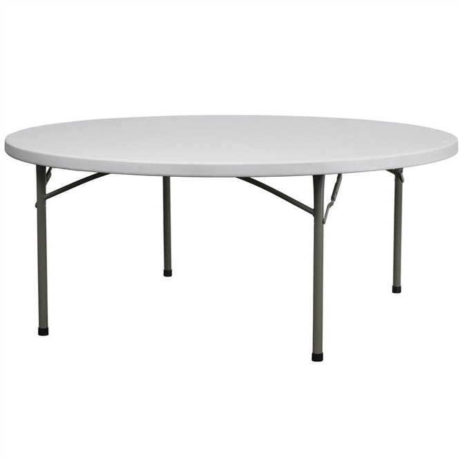 72" Round Wholesale Prices for Round Plastic Folding Tables,