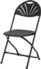 Black Fan Folding Chair Discounted