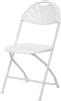 Wholesale Prices White Fan Back Chairs, DISCOUNT FOLDING CHAIRS