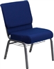 Blue Chair w Bookrack -church chairs, church chairs for sale, church chairs, worship chairs, church furniture, sillas de iglesia, conference sanctuary seating,