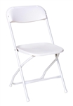 Cheap Prices White Poly Folding Stacking Chairs -Los Angele  Discount Chair Prices