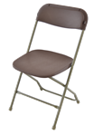 Brown Plastic Folding Chair,,INDIANA  Poly Brown Wholesale Chairs, lowest prices plastic folding chair