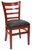 <SPAN style="FONT- WEIGHT:bold; FONT-SIZE: 11pt; COLOR:#008000; FONT-STYLE:">Mahogany Restaurant Chair - Free Cushion <SPAN>