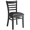 <SPAN style="FONT- WEIGHT:bold; FONT-SIZE: 11pt; COLOR:#008000; FONT-STYLE:">Black Vertical Restaurant Chair - Free Cushion <SPAN>