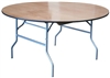 48" Round Wood Folding Tables | Commercial Wood Folding Tables