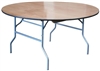 Wood 60" Cheap wood Round Folding Tables