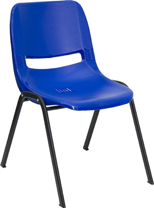 BLUE STACKING CHAIRS