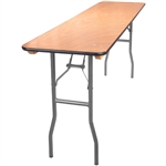 18 x 96 Wood Folding Table