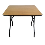 48" DISCOUNT SQUARE PLYWOOD FOLDING TABLES