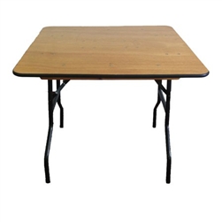 48" DISCOUNT SQUARE PLYWOOD FOLDING TABLES