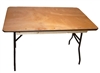 72" Square Wood Folding Table MIAMI