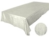 Ivory 90 x 132" Taffeta Tablecloth