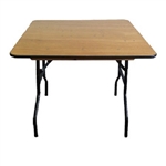 48' Square Plywood Discount Folding Table