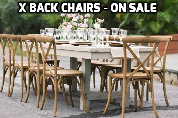 CROSS BACK BANQUET CHAIRS FREE SHIPPING