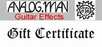 Analog Man Gift Certificate