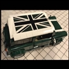 Union Jack Green / Black Roof Sticker for LEGO Mini