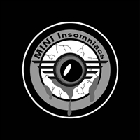 MINI INSOMNIACS Grey Vinyl Decal or Grill Badge