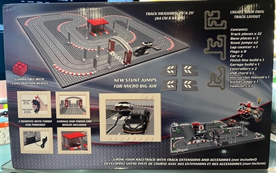 Turbo City Worlds Smallest Slot Car Race Large Set