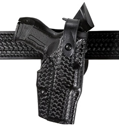 SAFARILAND Model 6360 ALS®/SLS Mid-Ride, Level III Retention™ Duty Holster, Glock 17/22 and 19/23, Right-Handed, STX Basketweave