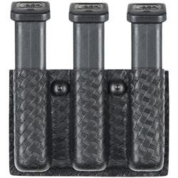 SAFARILAND 775 SLIMLINE OPEN TOP TRIPLE MAGAZINE POUCH, STX BASKETWEAVE