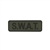 S.W.A.T Identification Patch, 6in x 2in OD W/ Black (PVC)