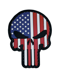 MORALE PATCH, PUNISHER- PATRIOTIC