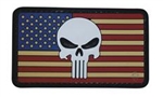 TRU-SPEC PUNISHER / AMERICAN FLAG PATCH