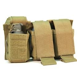 BLACKHAWK S.T.R.I.KE. TRIPLE FRAG GRENADE POUCH, BLACK (MOLLE)