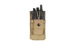 BLACKHAWK MOLLE RADIO / GPS SMALL POUCH WITH SPEED CLIPS, COYOTE