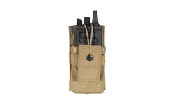 BLACKHAWK MOLLE RADIO / GPS SMALL POUCH WITH SPEED CLIPS, COYOTE