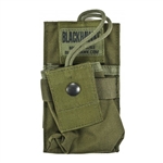 BLACKHAWK MOLLE RADIO / GPS SMALL POUCH WITH SPEED CLIPS, OD